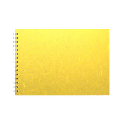 A4 Landscape, Yellow Sketchbook by Pink Pig International