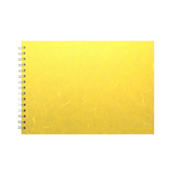 A4 Landscape, Yellow Watercolour Book by Pink Pig International