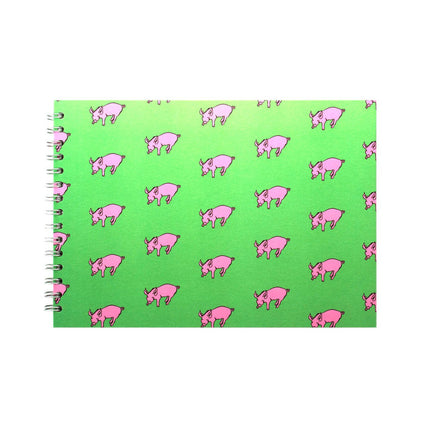 A4 Landscape, Meadow Green Display Book by Pink Pig International