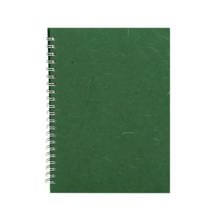 A4 Portrait, Dark Green Notebook by Pink Pig International