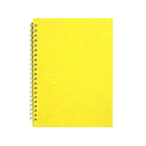 A4 Portrait, Yellow Watercolour Book by Pink Pig International