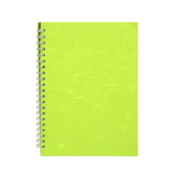 A4 Portrait, Lime Green Watercolour Book by Pink Pig International