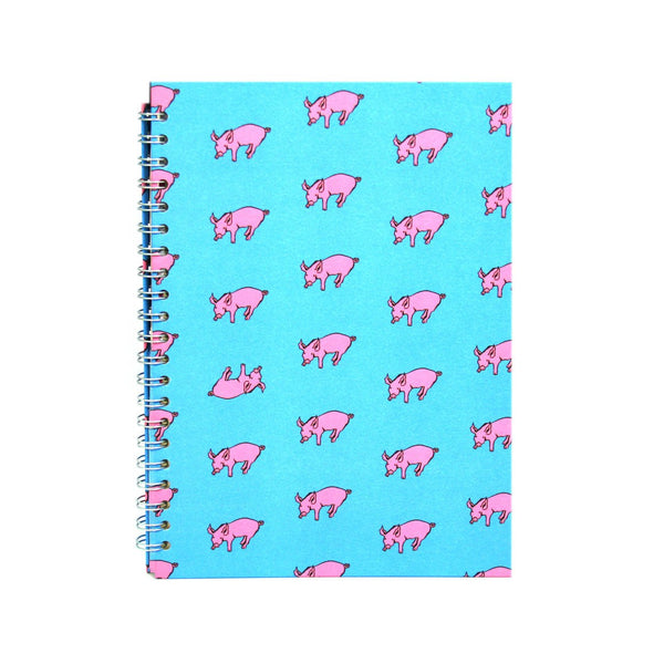 A4 Portrait, Duck Blue Notebook by Pink Pig International