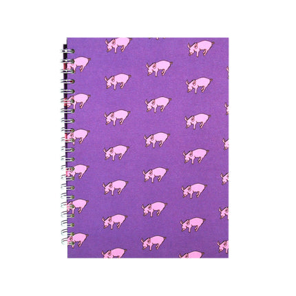 A4 Portrait, Beetroot Purple Sketchbook by Pink Pig International