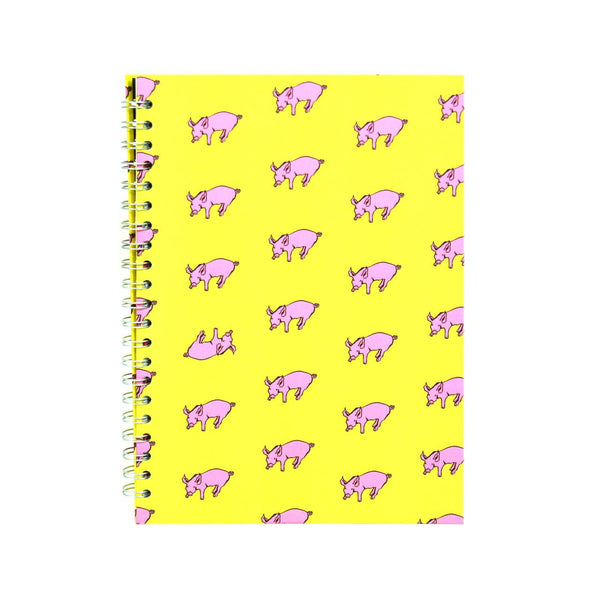 A4 Portrait, Sunshine Yellow Notebook by Pink Pig International