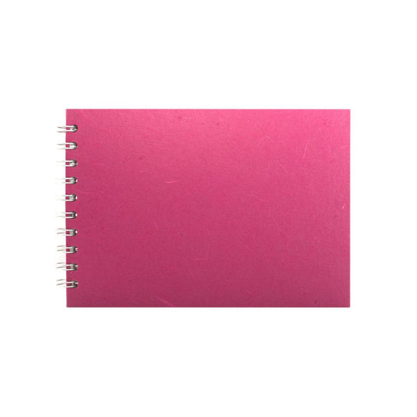 A5 Landscape, Bright Pink Sketchbook by Pink Pig International
