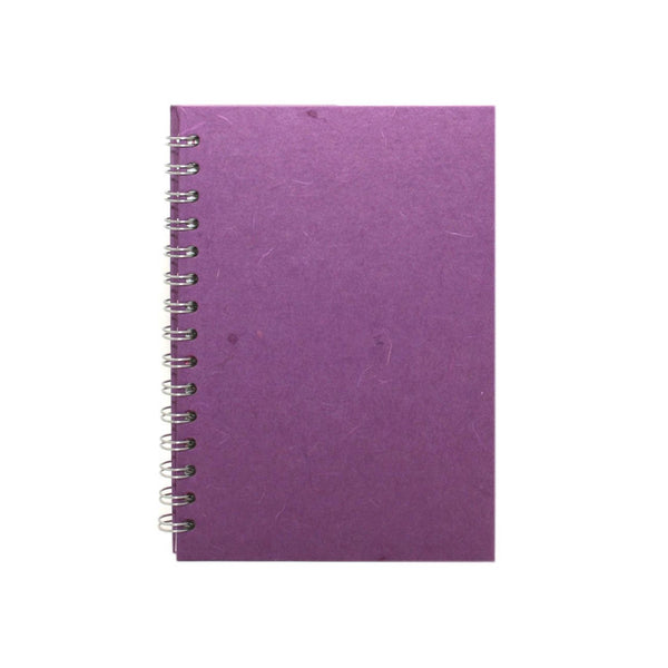 A5 Portrait, Purple Watercolour Book by Pink Pig International