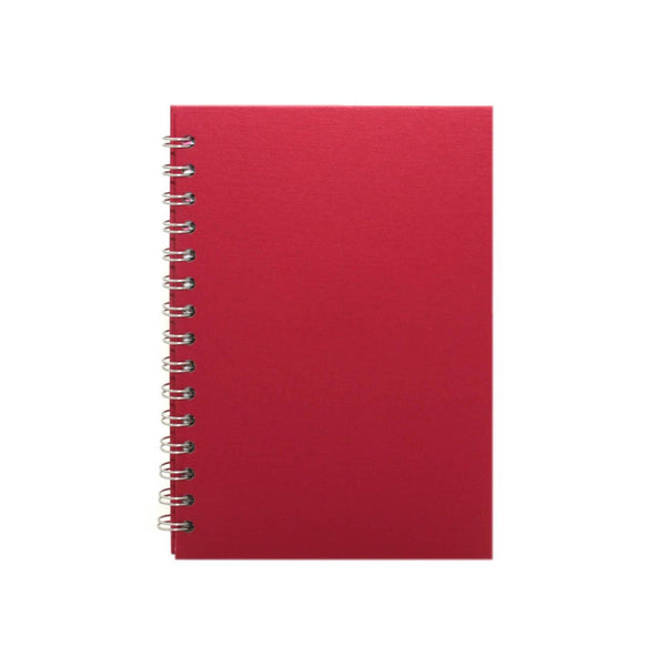 A5 Portrait, Eco Red Sketchbook by Pink Pig International