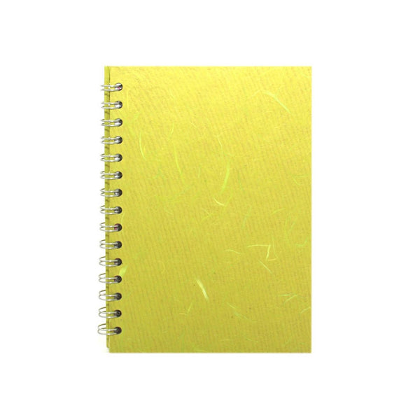 A5 Portrait, Lime Green Watercolour Book by Pink Pig International