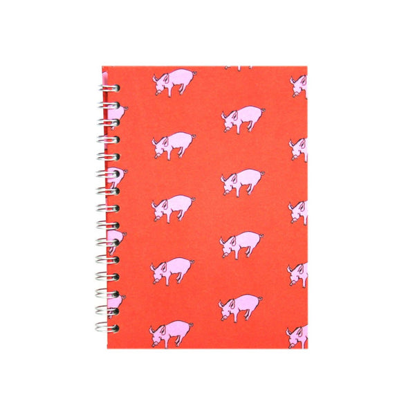 A5 Portrait, Rooster Red Sketchbook by Pink Pig International