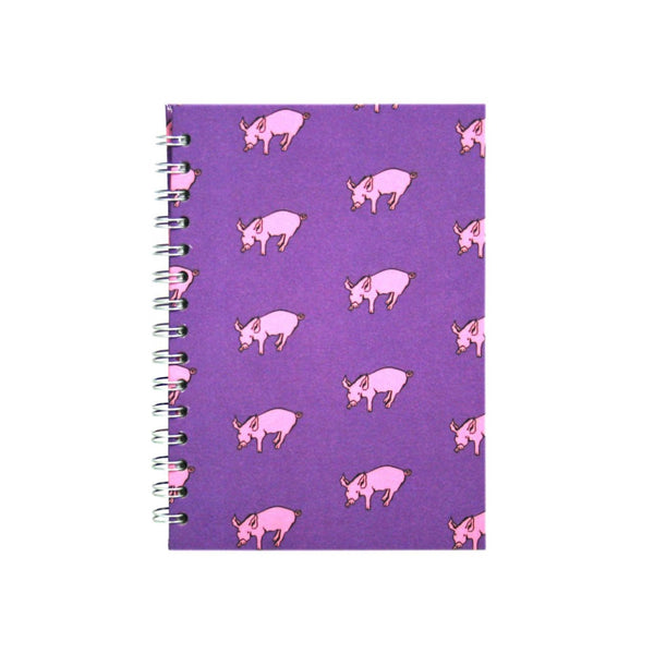 A5 Portrait, Beetroot Purple Sketchbook by Pink Pig International