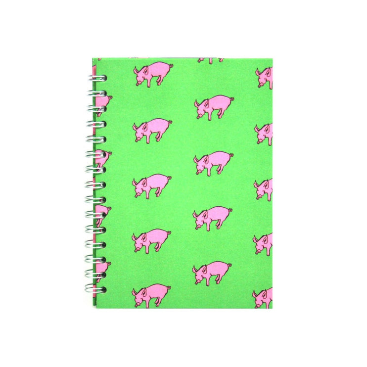 A5 Portrait, Meadow Green Sketchbook by Pink Pig International
