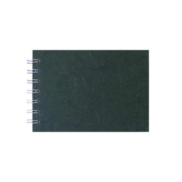 A6 Landscape, Dark Green Sketchbook by Pink Pig International