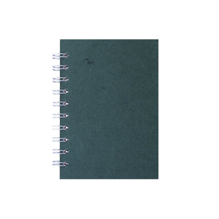 A6 Portrait, Dark Green Notebook by Pink Pig International