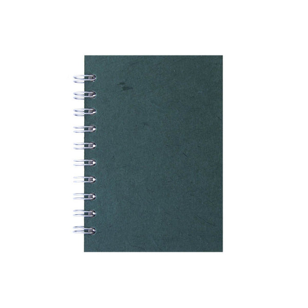 A6 Portrait, Dark Green Notebook by Pink Pig International